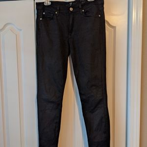 7 for All Mankind The High Waist Skinny in Black